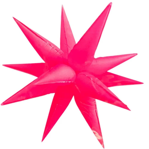 65cm Shape Star Spike Neon Pink Air Fill ONLY #30211266 - Each (Pkgd.)