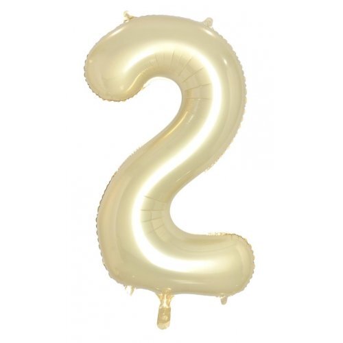 86cm Number 2 Luxe Gold Foil Balloon #30213682 - Each (Pkgd.)