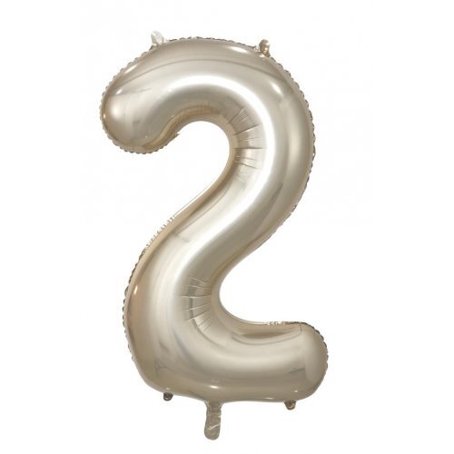 86cm Number 2 Champagne Foil Balloon #30213692 - Each (Pkgd.)