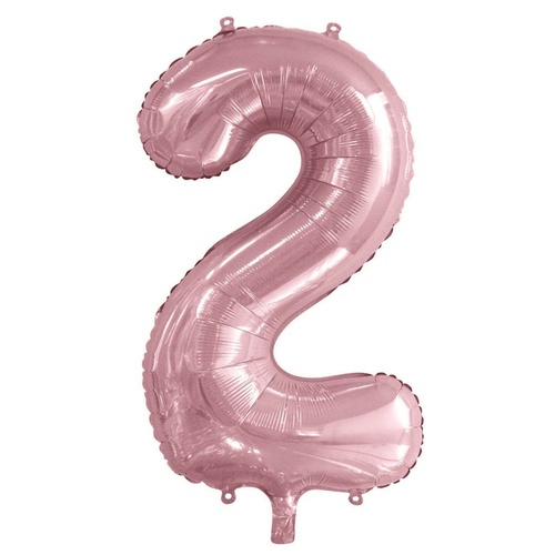 86cm Number 2 Light Pink Foil Balloon #30213762 - Each (Pkgd.) 