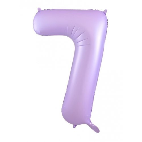 86cm Number 7 Matte Lilac Foil Balloon #30213897 - Each (Pkgd.)