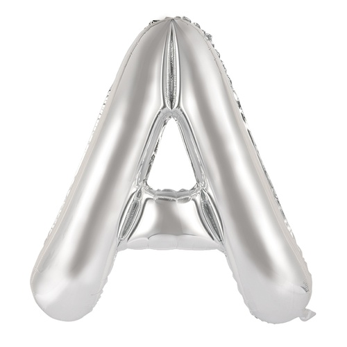 86cm Letter A Silver Foil Balloon #30213900 - Each (Pkgd.)