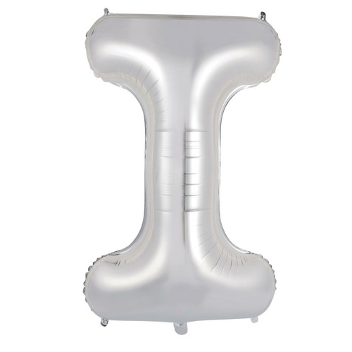 86cm Letter I Silver Foil Balloon #30213908 - Each (Pkgd.) 