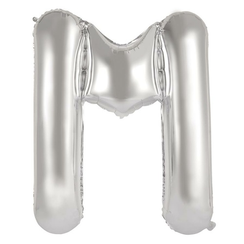 86cm Letter M Silver Foil Balloon #30213912 - Each (Pkgd.)