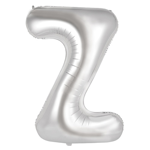 86cm Letter Z Silver Foil Balloon #30213925 - Each (Pkgd.)