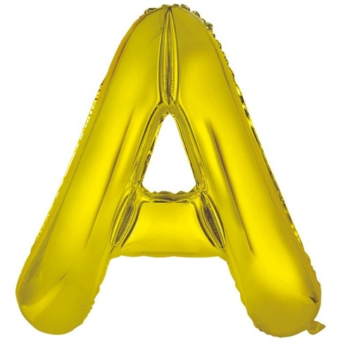 86cm Letter A Gold Foil Balloon #30213940 - Each (Pkgd.) 