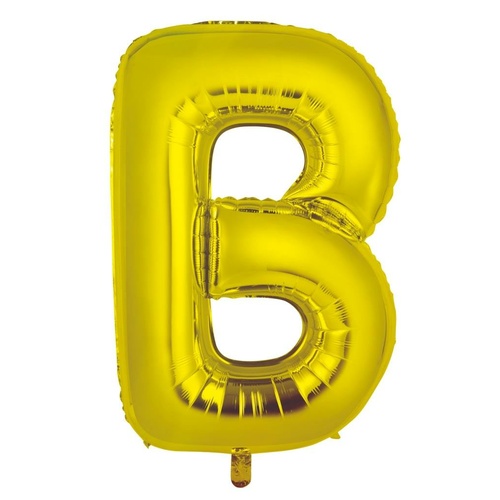 86cm Letter B Gold Foil Balloon #30213941 - Each (Pkgd.)