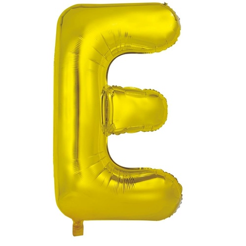 86cm Letter E Gold Foil Balloon #30213944 - Each (Pkgd.) 