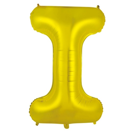 86cm Letter I Gold Foil Balloon #30213948 - Each (Pkgd.)