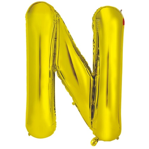 86cm Letter N Gold Foil Balloon #30213953 - Each (Pkgd.)