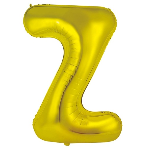 86cm Letter Z Gold Foil Balloon #30213965 - Each (Pkgd.)
