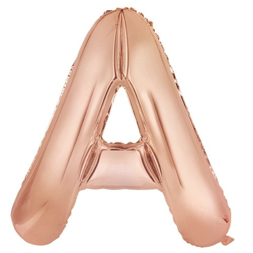 86cm Letter A Rose Gold Foil Balloon #30213970 - Each (Pkgd.) 