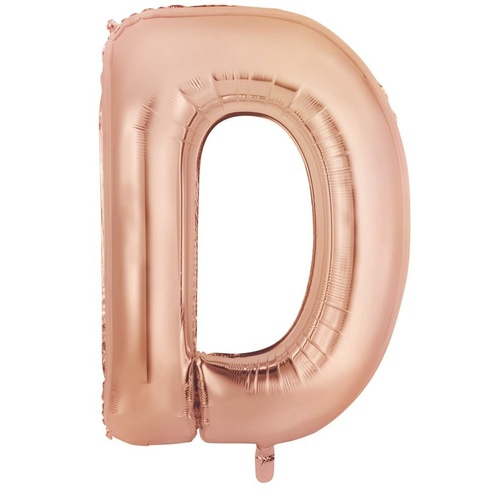 86cm Letter D Rose Gold Foil Balloon #30213973 - Each (Pkgd.) 