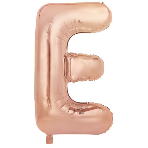 86cm Letter E Rose Gold Foil Balloon #30213974 - Each (Pkgd.)