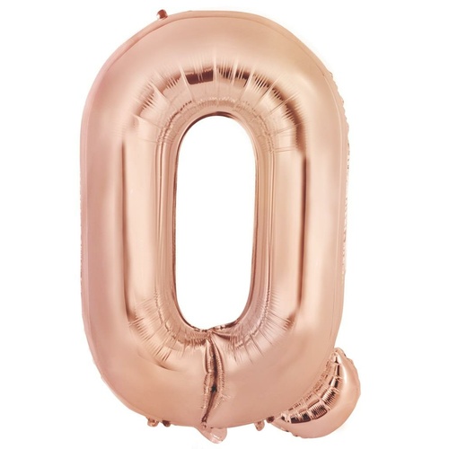 86cm Letter Q Rose Gold Foil Balloon #30213986 - Each (Pkgd.)