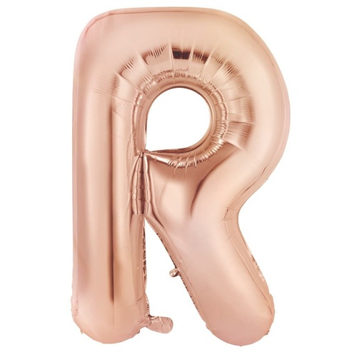86cm Letter R Rose Gold Foil Balloon #30213987 - Each (Pkgd.) 
