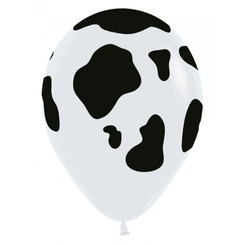 30cm Round Cow Print Latex Balloons #30222392 - Pack of 50 TEMPORARILY UNAVAILABLE