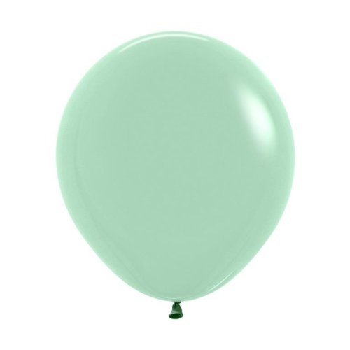 46cm Round Pastel Dusk Green Tea Sempertex Plain Latex #30222581 - Pack of 25