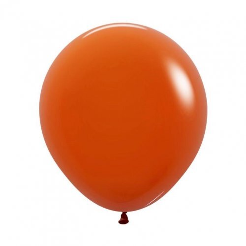 46cm Fashion Sunset Orange Sempertex Latex Balloons #30222596 - Pack of 25 