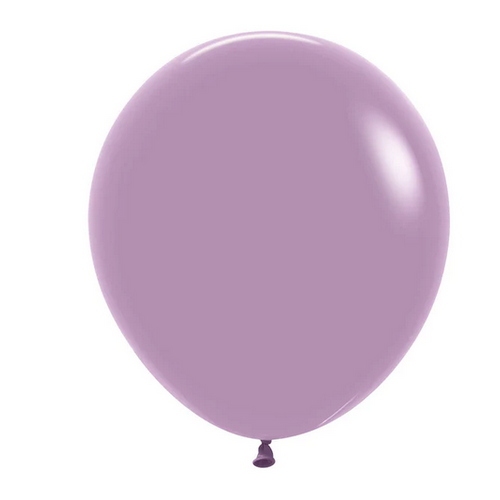 46cm Round Pastel Dusk Lavender Decrotex Plain Latex #30222635 - Pack of 25 