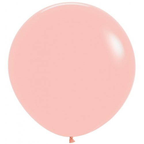 60cm Round Matte Pastel Melon Decrotex Plain Latex #30222821 - Pack of 3