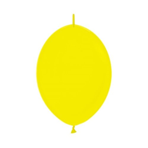 15cm Fashion Yellow Link-O-Loons Latex Balloons #30223005 - Pack of 50