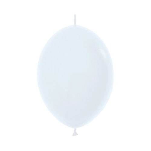30cm Fashion White Link-O-Loons Latex Balloons #30223101 - Pack of 50