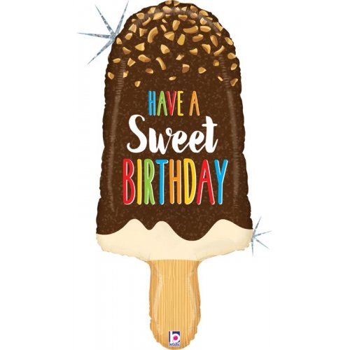 91cm Shape Birthday Ice Cream Bar Foil Balloon #30G35555HP - Each (Pkgd.)