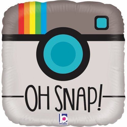 45cm Square Foil Oh Snap ! #30G36716 - Each (Pkgd.)