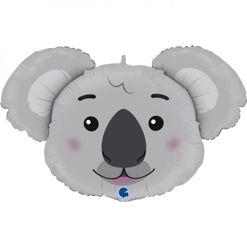 93cm Shape Foil Koala Head #30G72009 - Each (Pkgd.) 