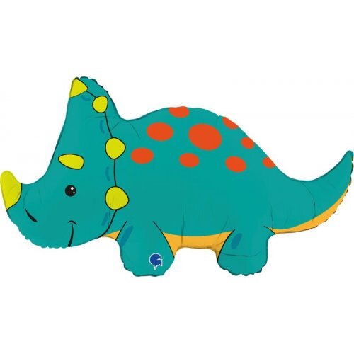 91cm Shape Triceratops Foil Balloon #30G72024P - Each (Pkgd.) 