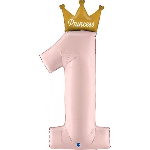 116cm Shape My 1st Birthday Princess Foil Balloon #30G72103P - Each (Pkgd.)