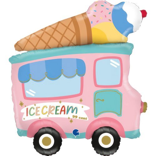 97cm Shape Ice Cream Truck Foil Balloon #30G72185P - Each (Pkgd.) 