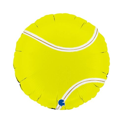 46cm Round Tennis Ball Foil Balloon #30G78207P - Each (Pkgd.)