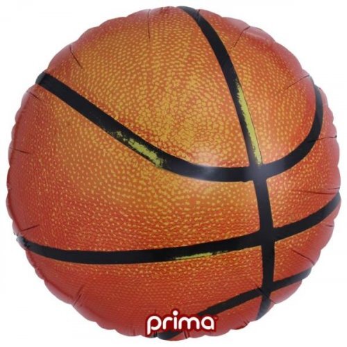 45cm Round Basketball Foil Balloon #30P602133 - Each (Pkgd.)