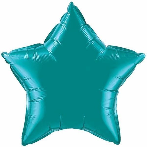50cm Star Teal Plain Foil #36576 - Each (Unpkgd.) 