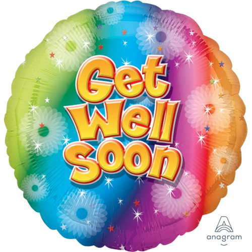 45cm Round Get Well Foil Balloon #4025916 - Each (Pkgd.) 