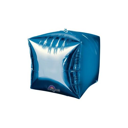 Cubez Blue UltraShape Foil Balloon 38cm #4028338 - Each (UnPkgd.)