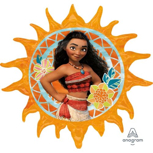 73cm Licensed SuperShape Moana Sun Foil Balloon #4034688 - Each (Pkgd.)