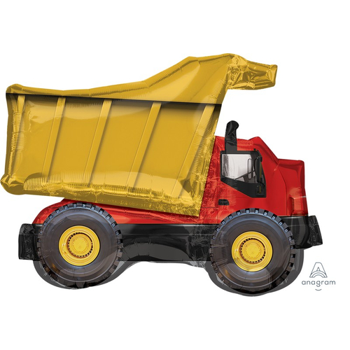 81cm SuperShape Dump Truck Foil Balloon #4035389 - Each (Pkgd.) 