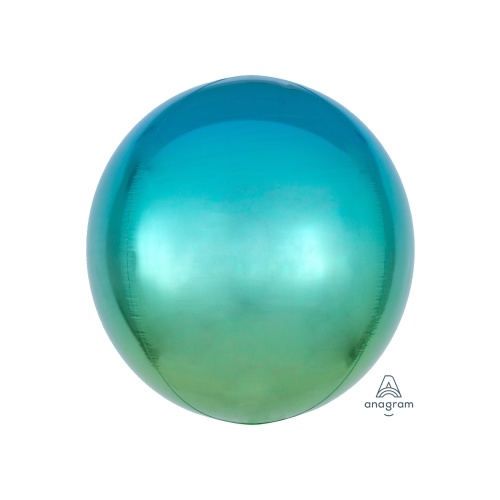 Ombre Orbz Blue & Green Foil Balloon 40cm #4039849 - Each (Pkgd.) 