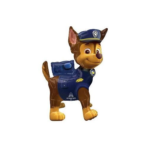 60cm Shape Licensed Paw Patrol Chase Foil Balloon Air Filled ONLY #4042565 - Each (Pkgd.) 