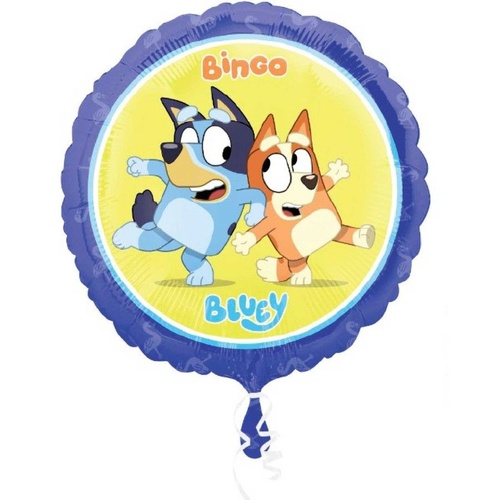 45cm Round Licensed Bluey Foil Balloon #4043024 - Each (Pkgd.) TEMPORARILY UNAVAILABLE