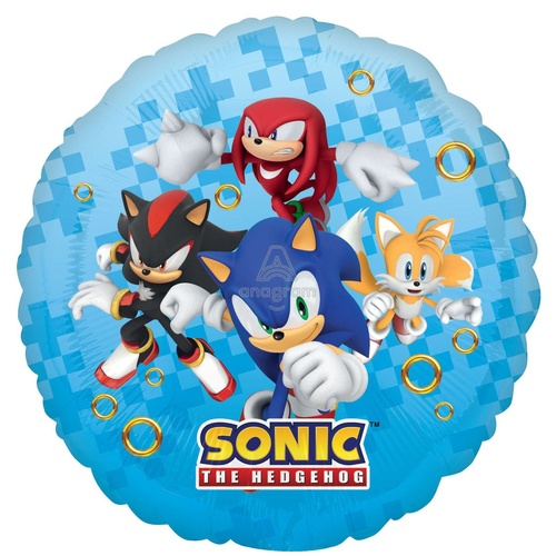 45cm Round Licensed Sonic The Hedgehog 2 Foil Balloon #4044521 - Each (Pkgd.)