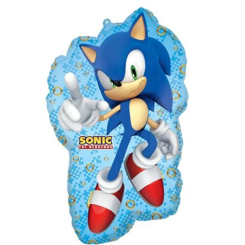 76cm Licensed SuperShape Sonic The Hedgehog Foil Balloon #4044523 - Each (Pkgd.) TEMPORARILY UNAVAILABLE