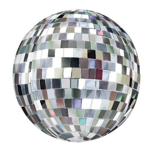 Orbz Disco Ball Foil Balloon 40cm #4047415 - Each (Pkgd.)