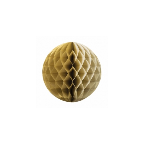 Paper Party Honeycomb Ball Metallic Gold 25cm #405209G - Each (Pkgd.) TEMPORARILY UNAVAILABLE