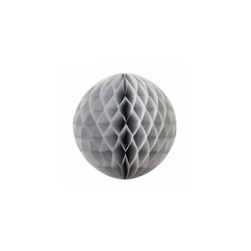 Paper Party Honeycomb Ball Metallic Silver 25cm #405209S - Each (Pkgd.) TEMPORARILY UNAVAILABLE