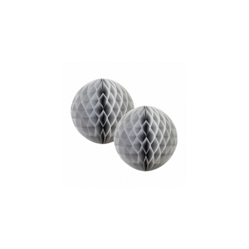 Paper Party Honeycomb Ball Metallic Silver 15cm #405212S - 2Pk (Pkgd.) TEMPORARILY UNAVAILABLE