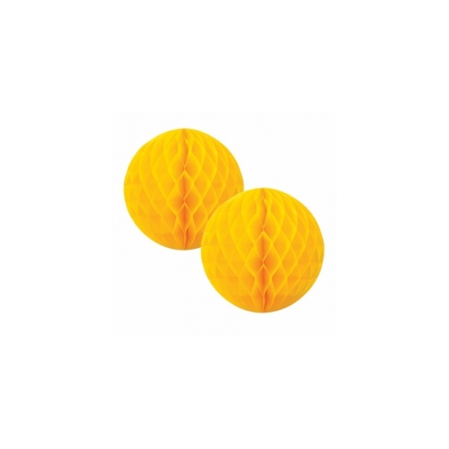 Paper Party Honeycomb Ball Yellow 15cm #405212Y - 2Pk (Pkgd.) 
